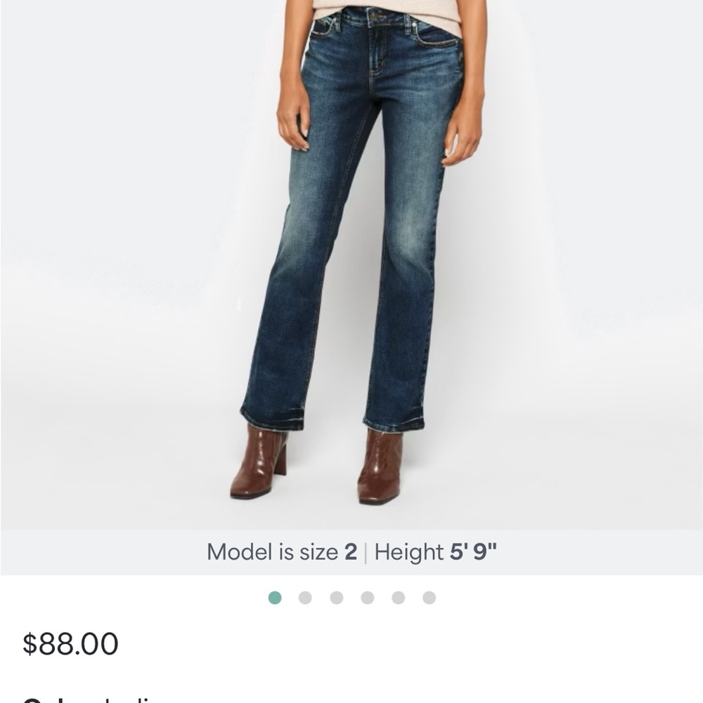 Silver Jeans Dark Blue Women's Boot Cut Jeans